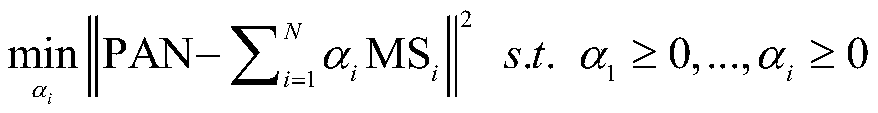 Remote sensing image fusion method combining guided filtering and IHS transformation