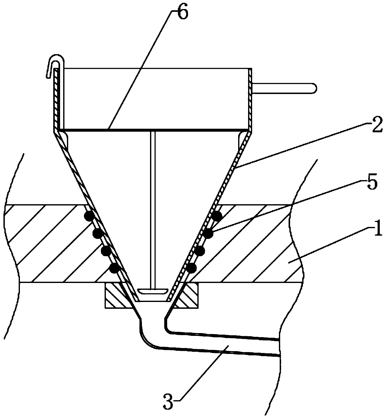 A red wine sobering device integrating rapid cooling and filtering functions