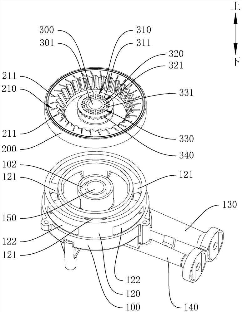 Stove burner and gas stove