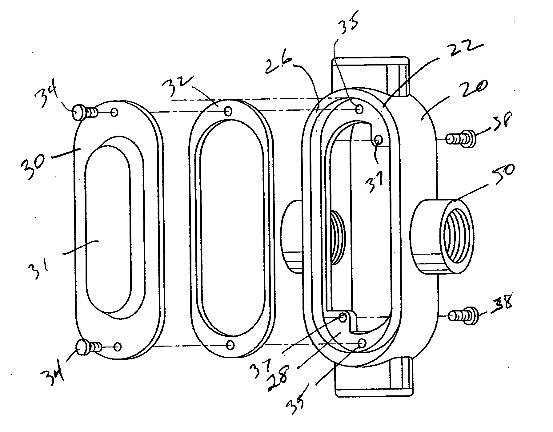 Conduit junction box adapter closure