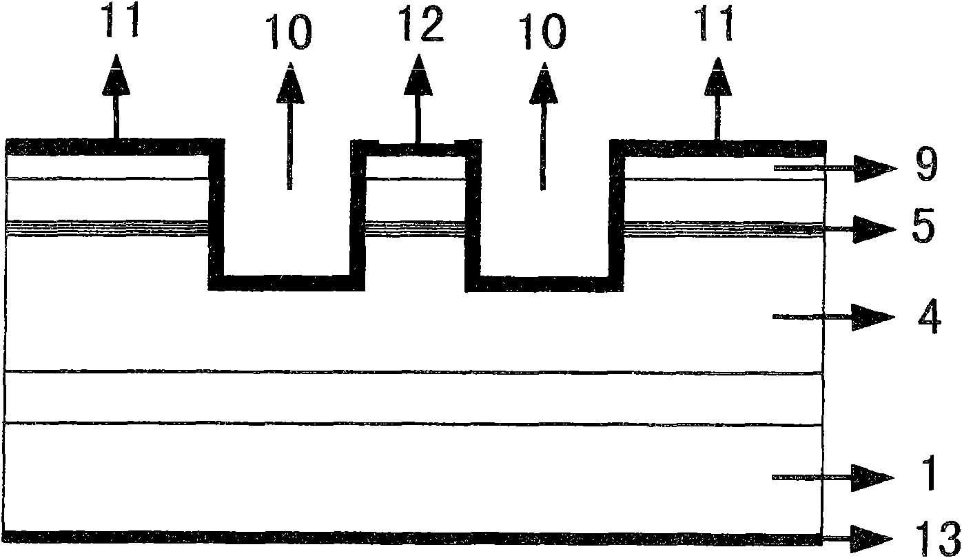 High-power fundamental transverse mode flat plate coupling optical waveguide semiconductor laser structure