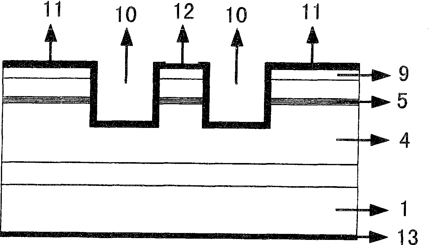 High-power fundamental transverse mode flat plate coupling optical waveguide semiconductor laser structure