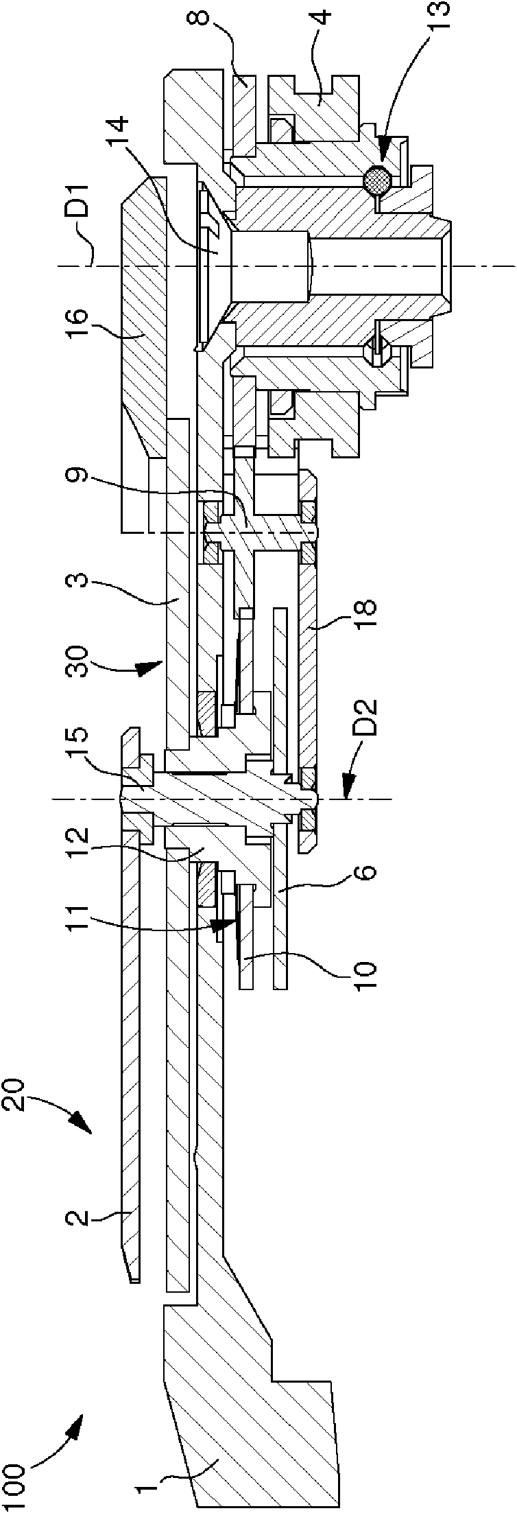 Power reserve indicator built into the oscillating weight of a movement with automatic winding