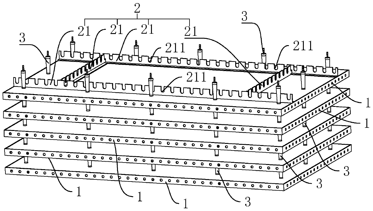 Three-dimensional movable precast concrete component production system