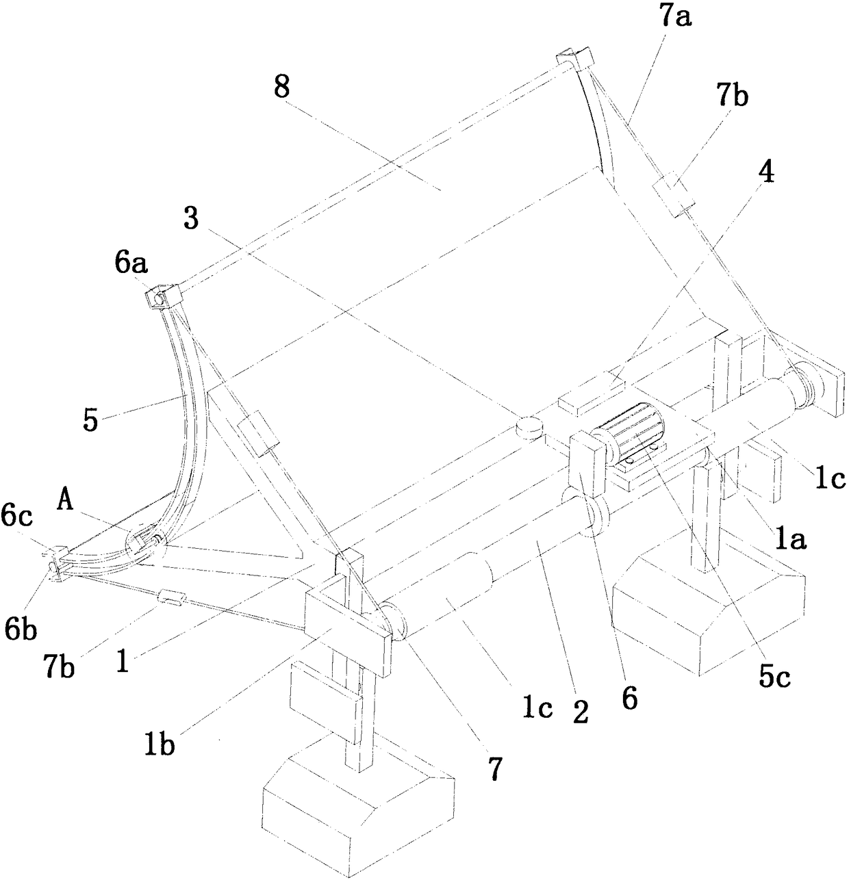 Paraboloid solar energy light gathering plate cleaning device