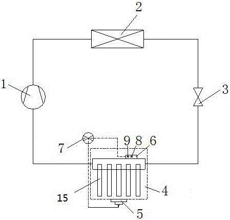 Air source heat pump defrosting and deashing device and method based on shock wave and heat pipe technologies