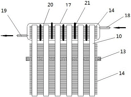 Air source heat pump defrosting and deashing device and method based on shock wave and heat pipe technologies