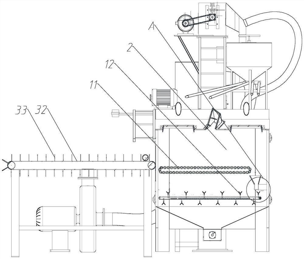 Crawler-type shot blasting machine capable of automatically feeding and shot blasting method