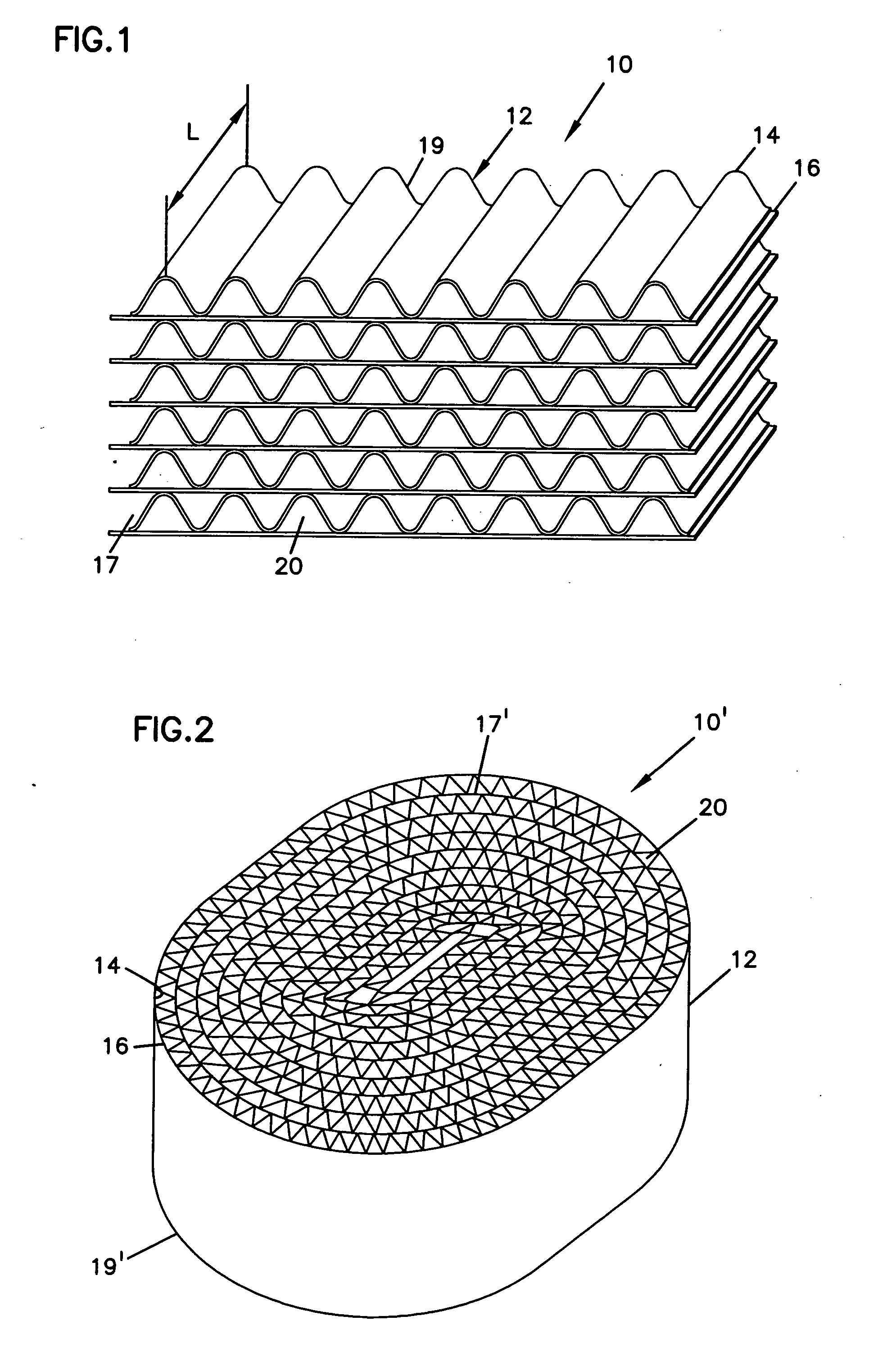 Impregnated filter element, and methods