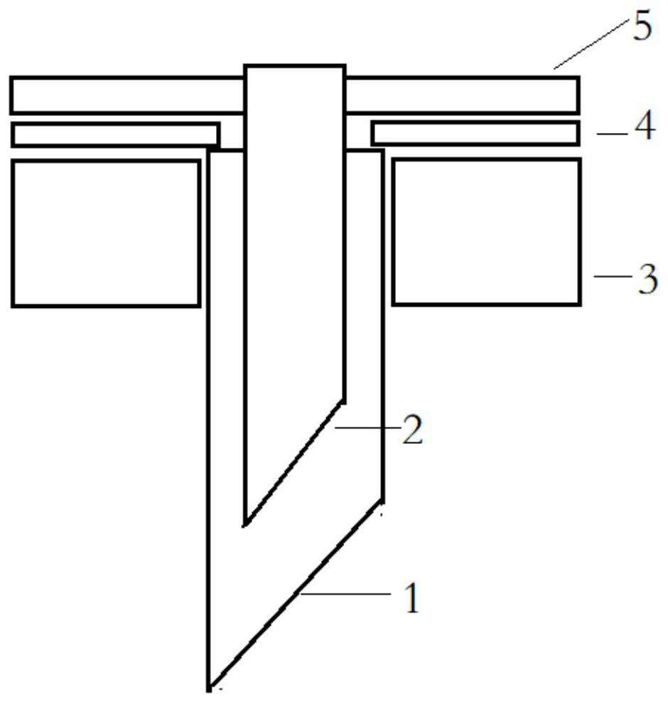 Microelectrode for continuous electrochemical detection of bioactive substances, biosensor and preparation method