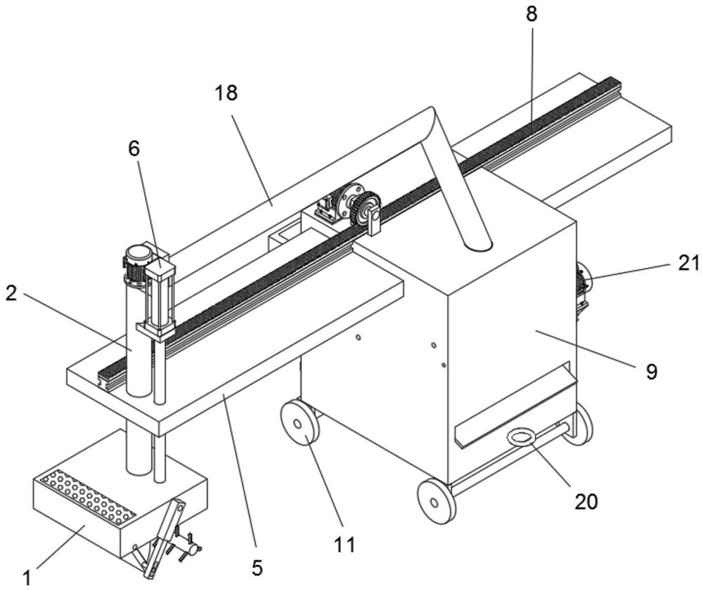 Scraping-amplitude-adjustable sludge cleaning device for water conservancy project and method thereof