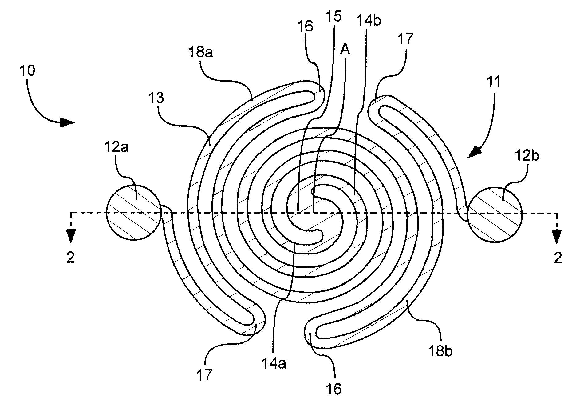 Resistively heated small planar filament