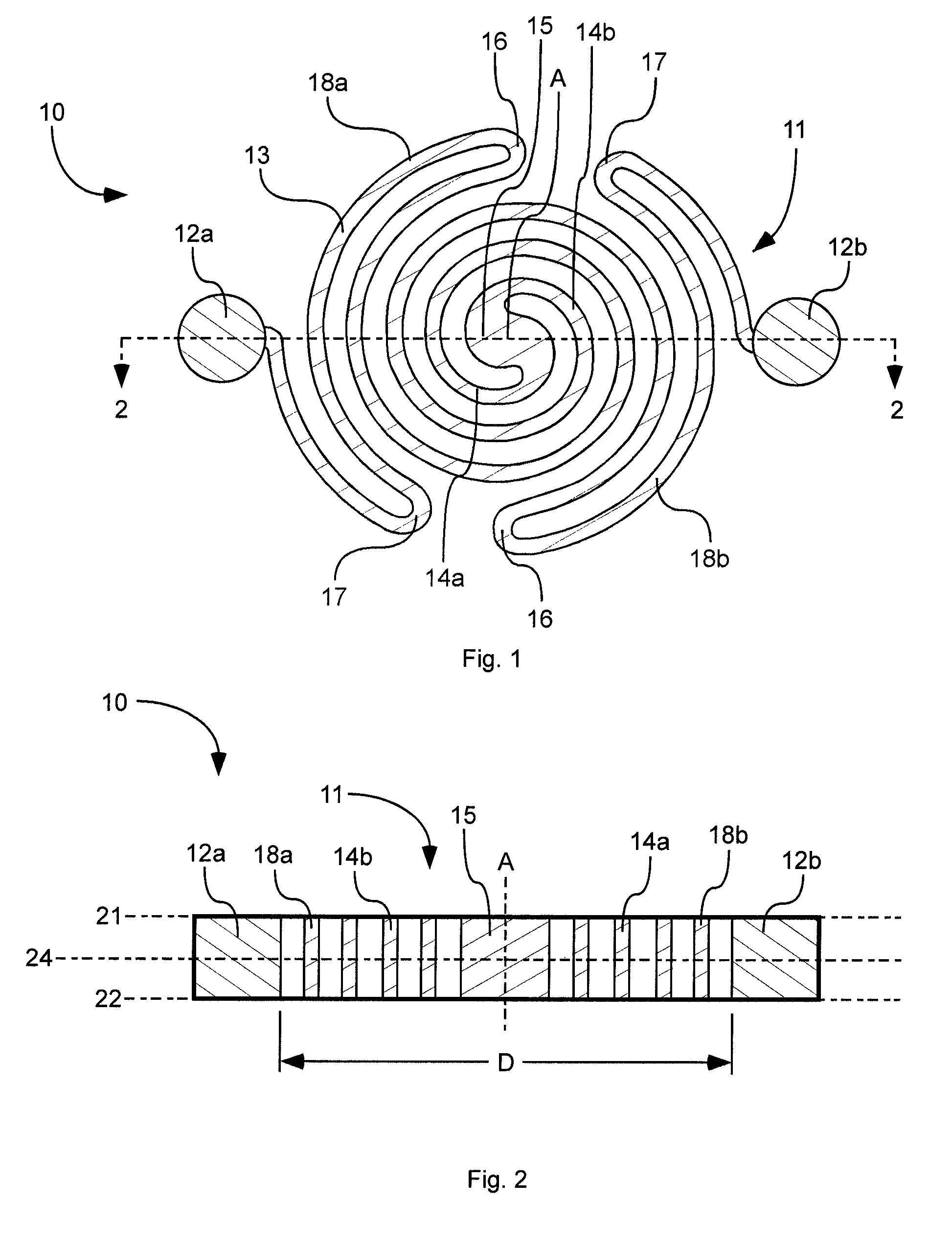 Resistively heated small planar filament