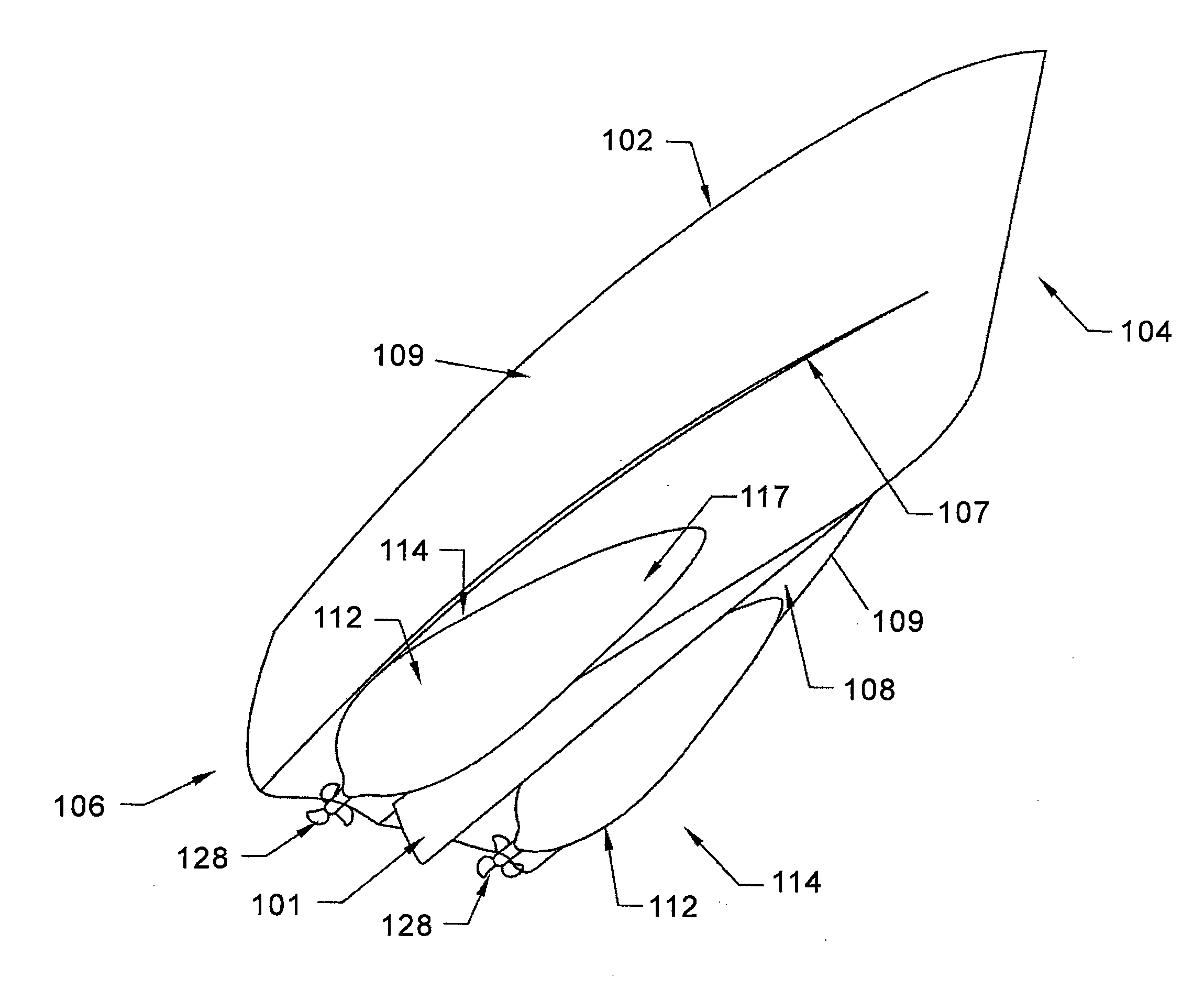 Boat hull structure