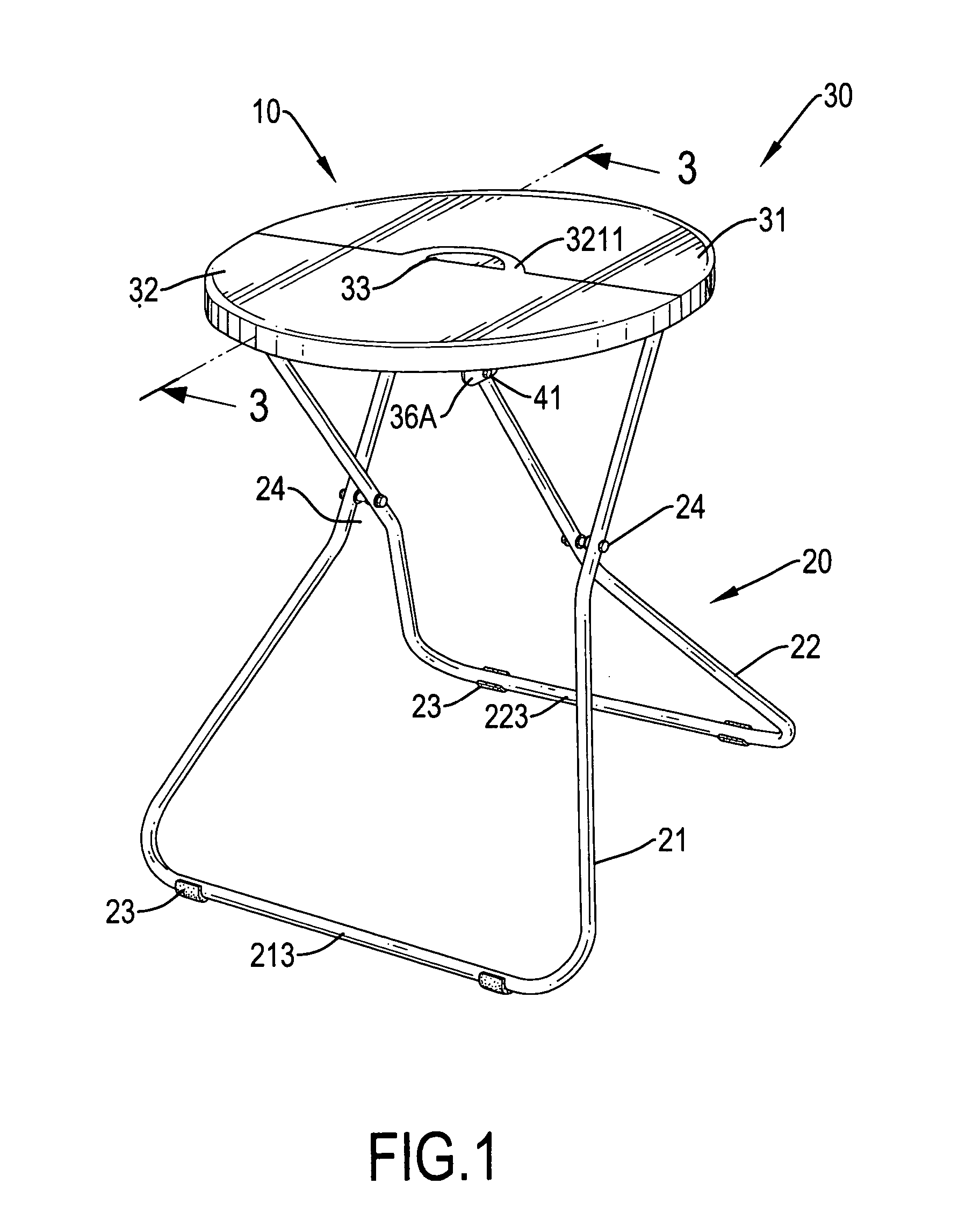 Table with a foldable tabletop