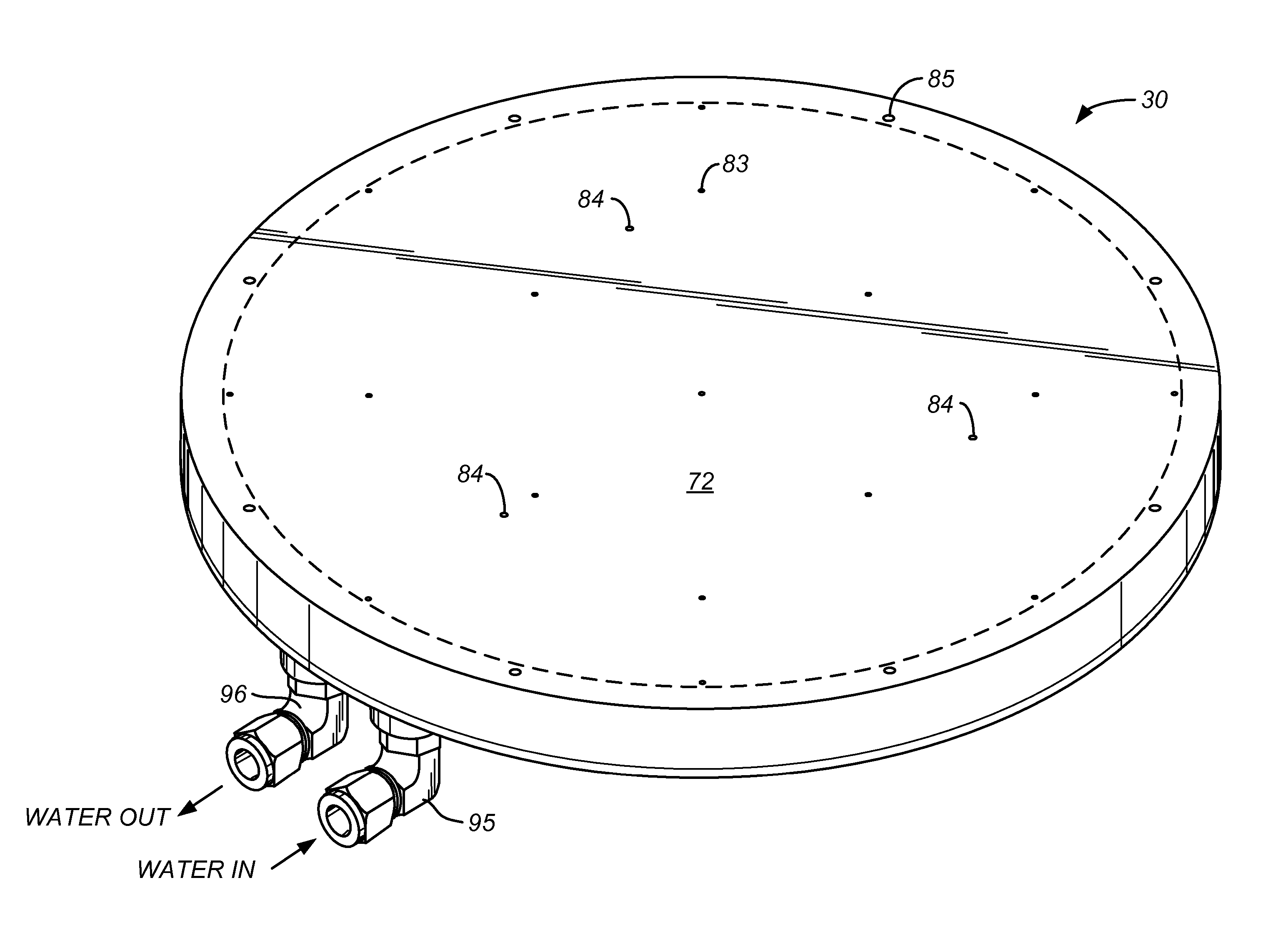 Bake plate having engageable thermal mass