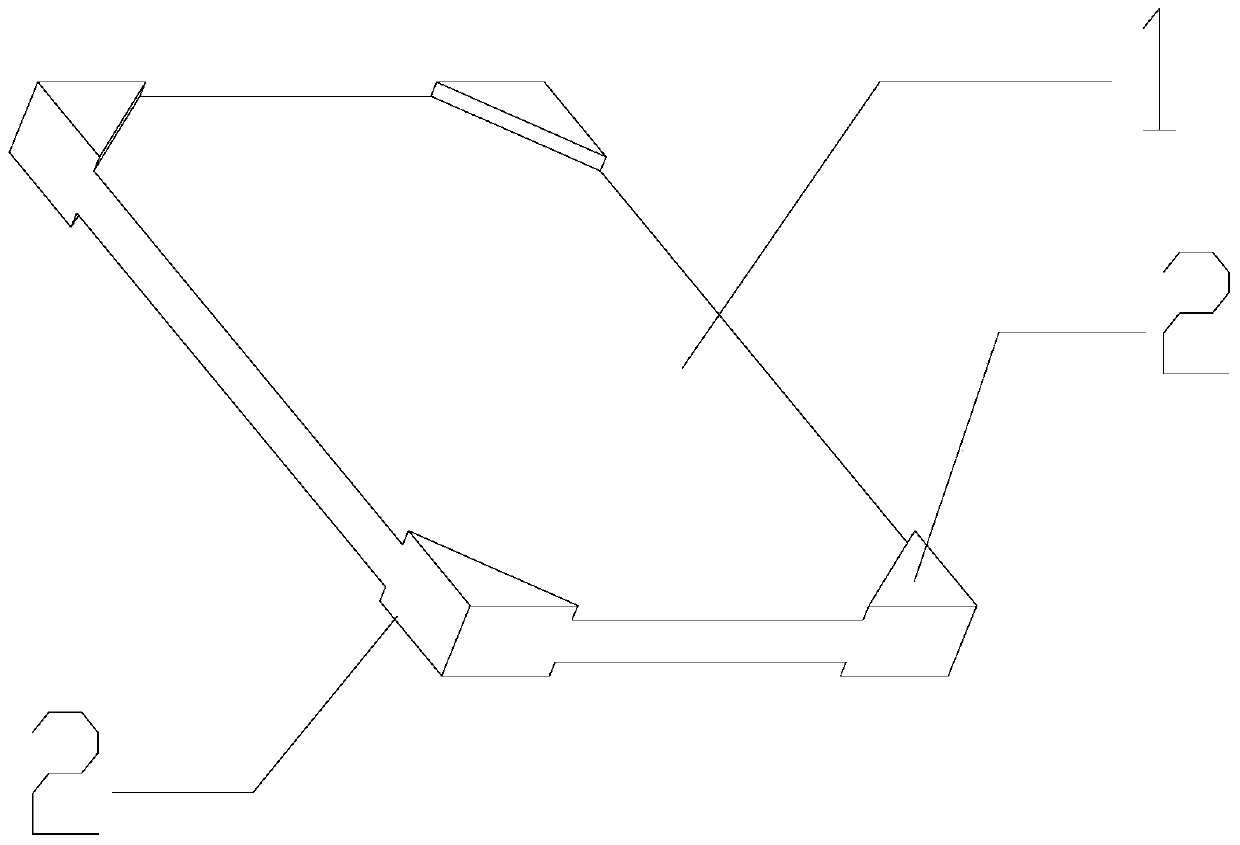 Overlapping graphite sheet