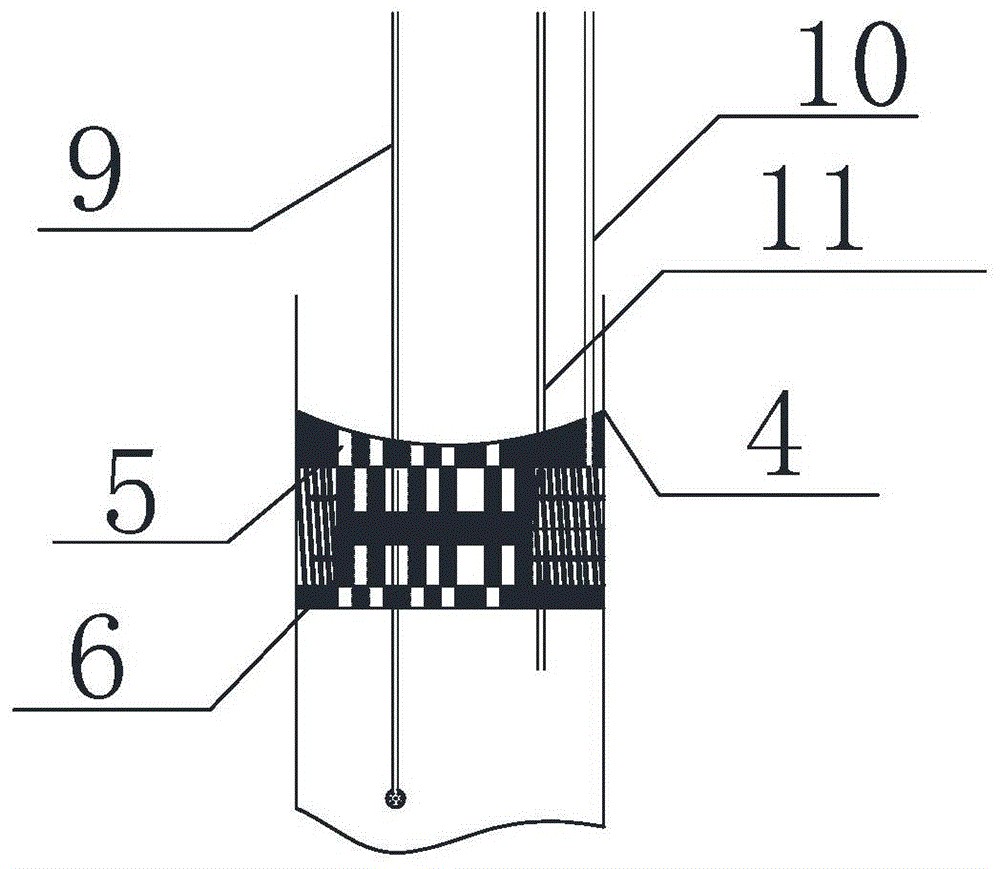 Gas pressure observation system for downhole drilling of water-bearing coal and rock