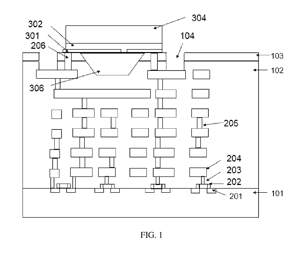 Monolithic integration of PMUT on CMOS