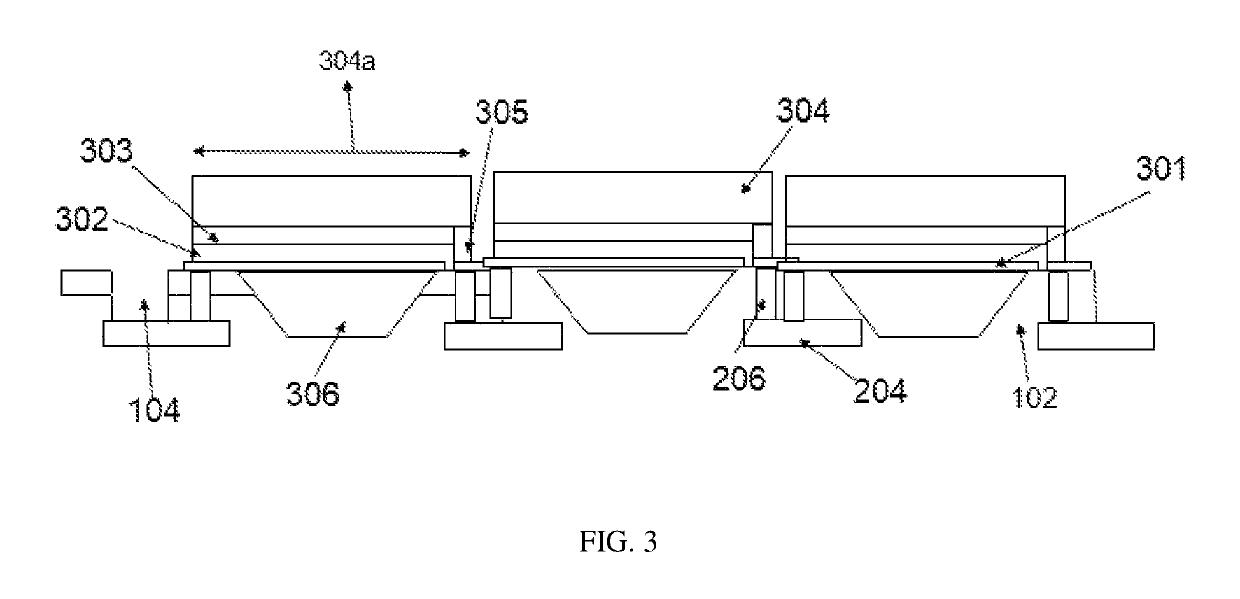 Monolithic integration of PMUT on CMOS