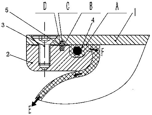 Low-temperature-resistant air spring upper sub-opening sealing method and structure