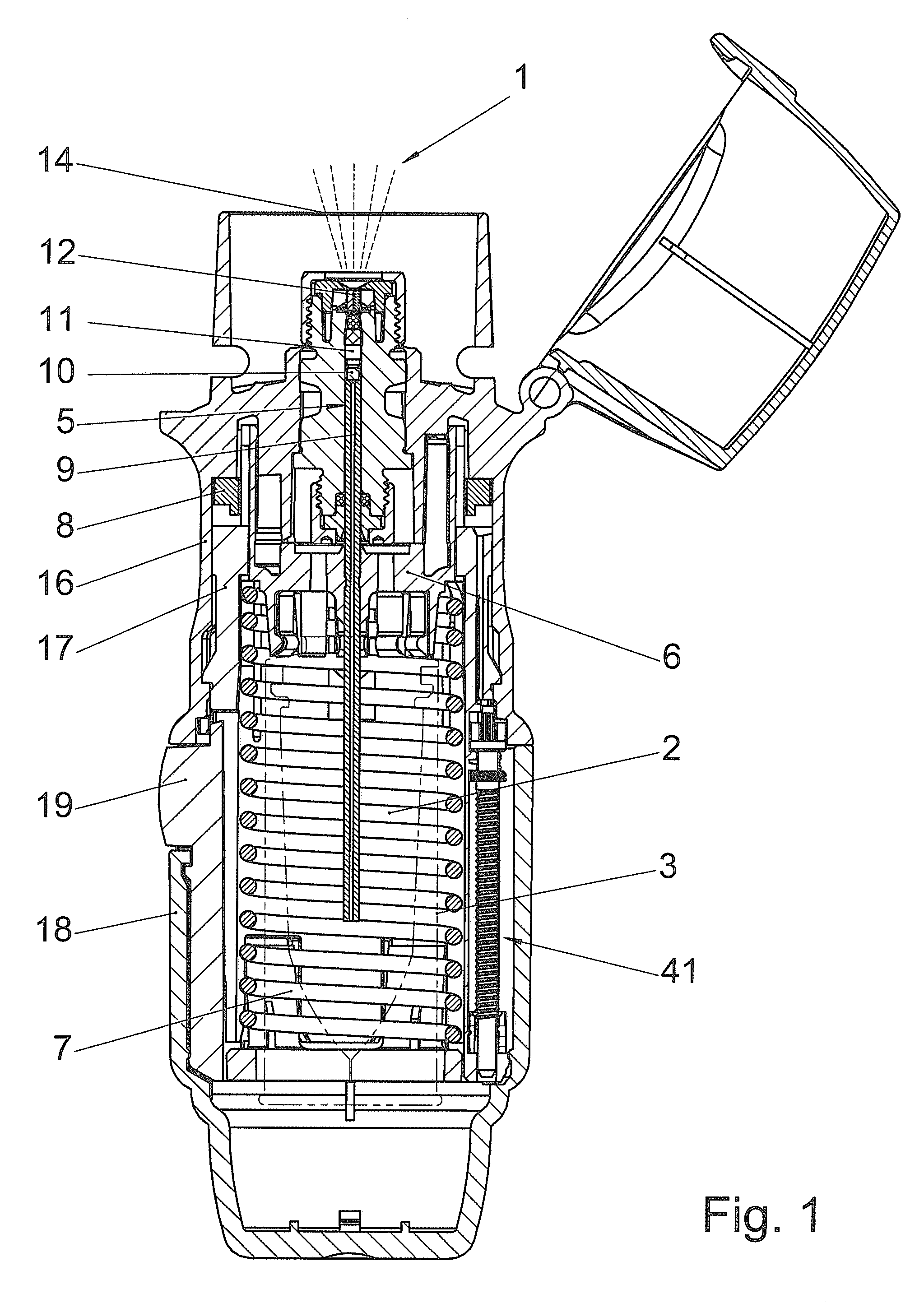 Medicinal Device with Container