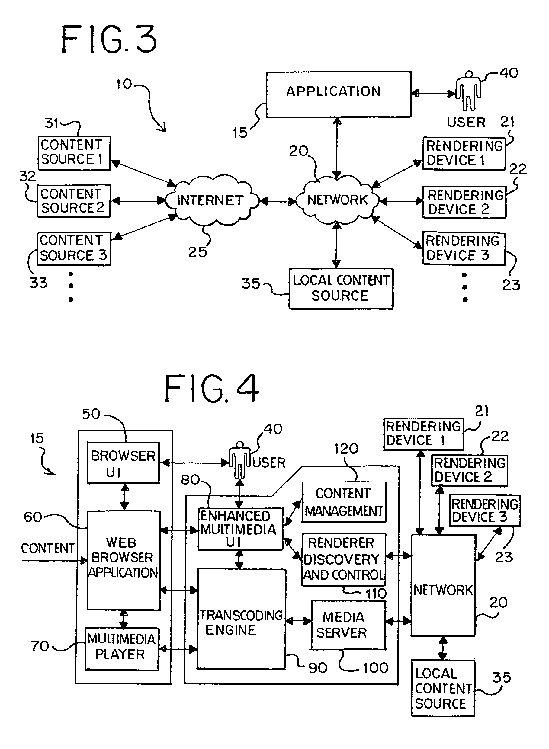 System and method for managing and/or rendering internet multimedia content in a network