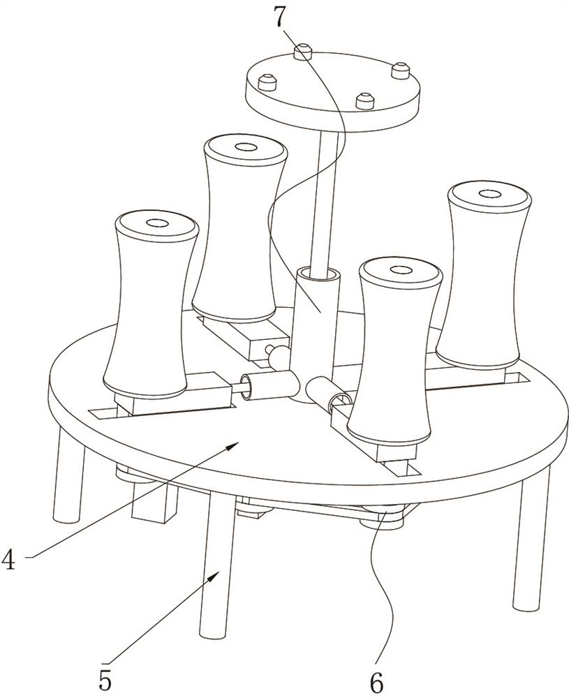 Spraying device for hub production