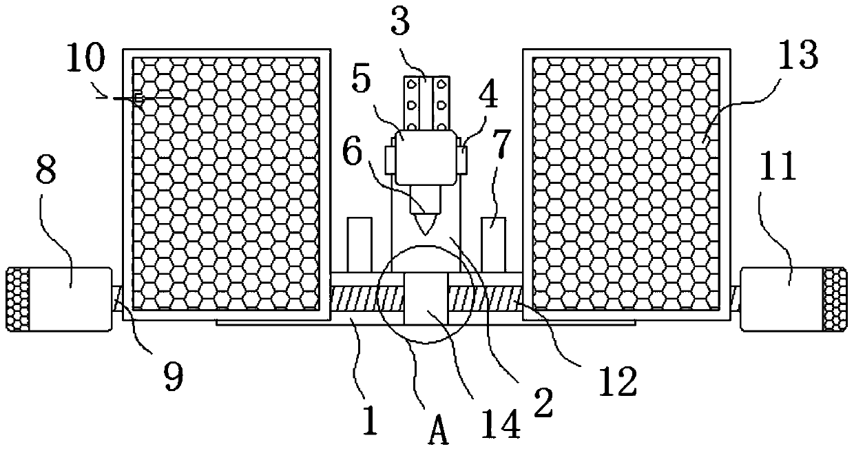 Protection device for laser welding metal