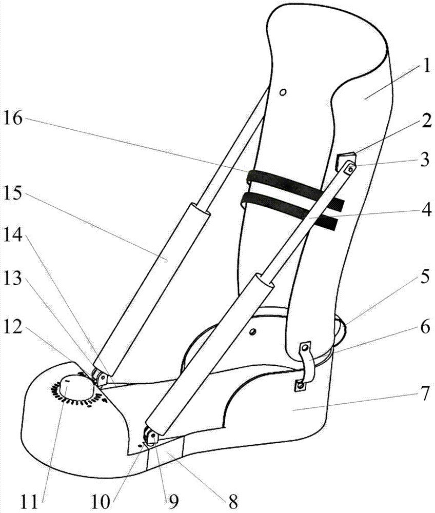 Drafting brace for ankle joint contracture