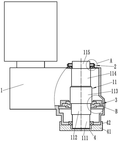 Gear reducer device with dustproof function