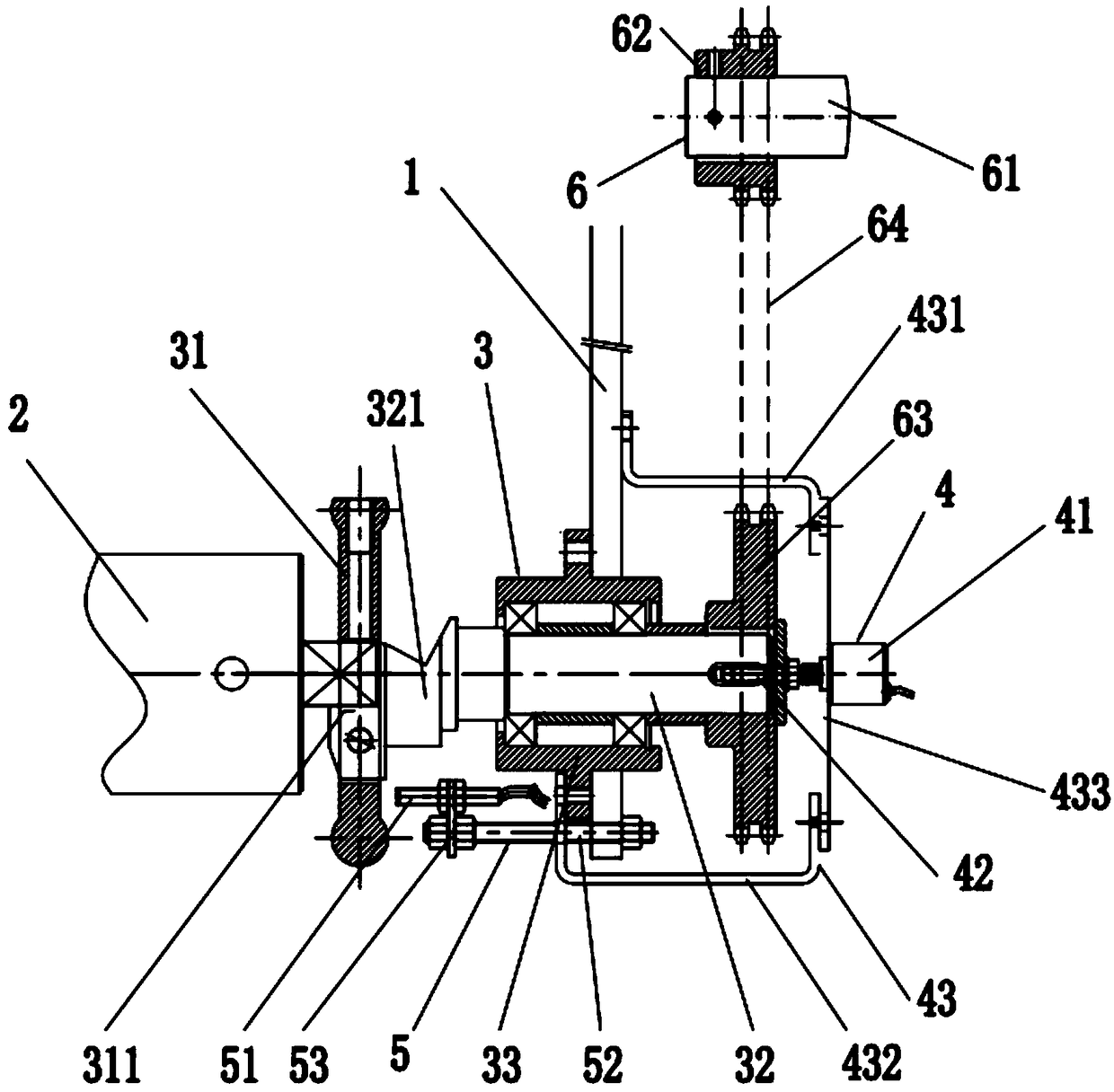 Aligning protection device for large-volume center roller flange