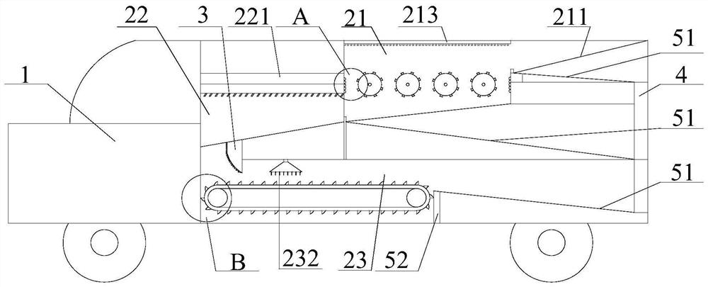 Aggregate crushing truck for civil engineering