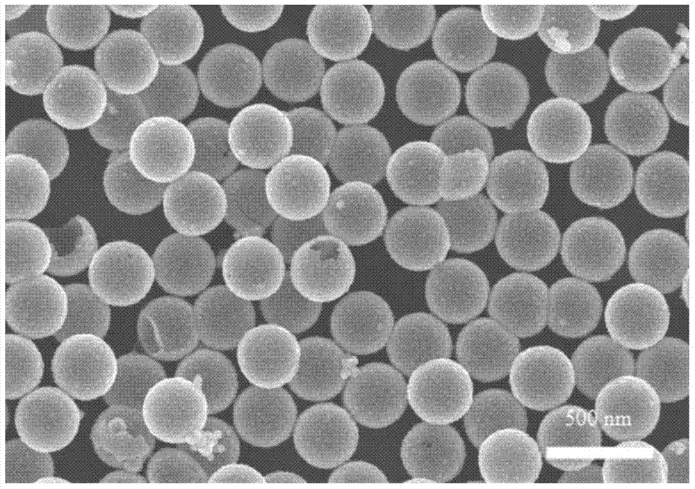 Hollow spherical mesoporous PtAu nanomaterial and preparation method and application thereof