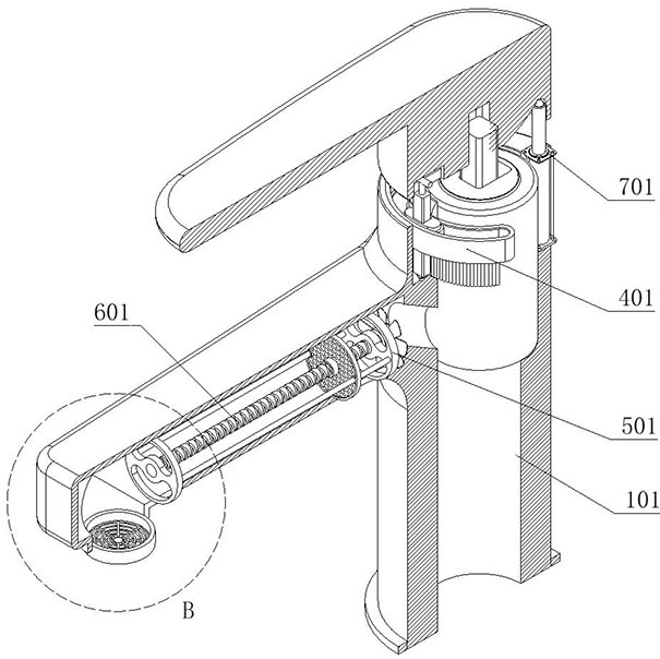 Safe cold and hot water faucet