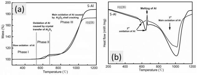 High-thermal-oxidation-activity aluminum powder with surface nanostructure and preparation method thereof