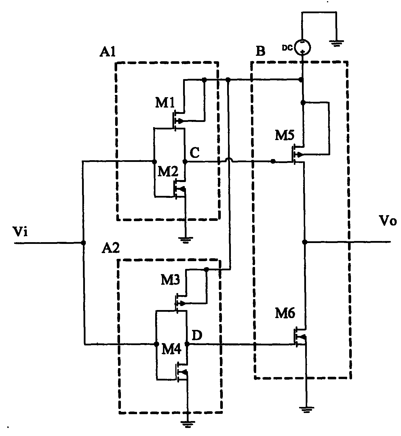 Buffer in ultra-low power consumption integrated circuit