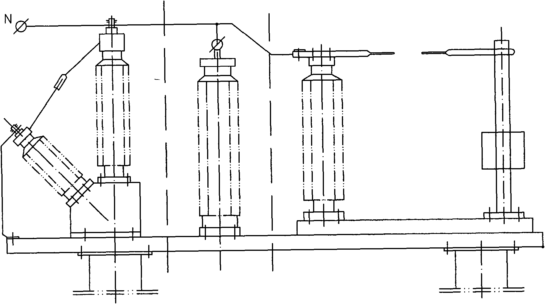 Transformer neutrality point combination electric device