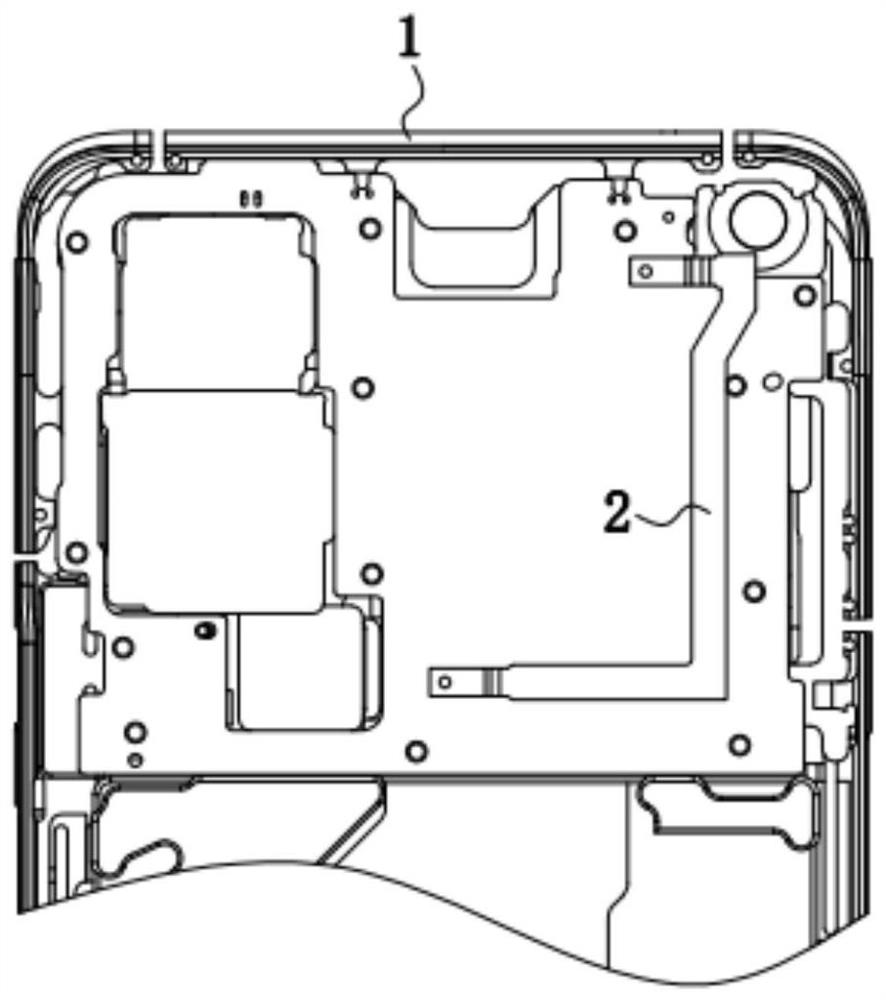 Metal frame of electronic equipment, antenna device and electronic equipment