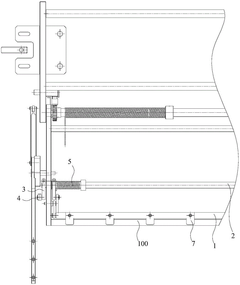 Cloth pressing device of mechanical cloth pressing machine