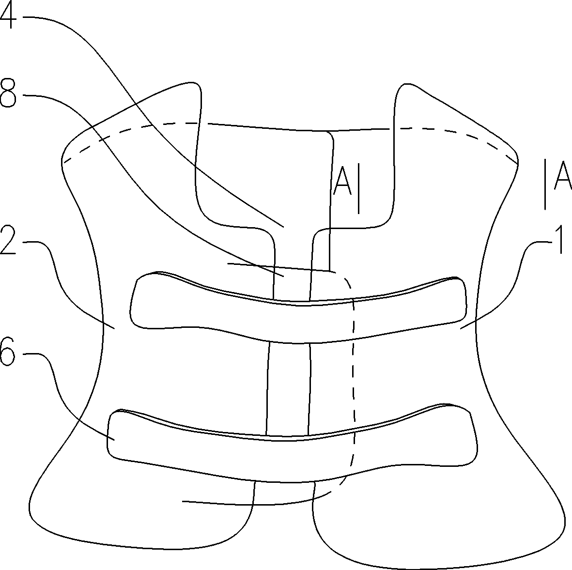 Neck support used for neck fixation