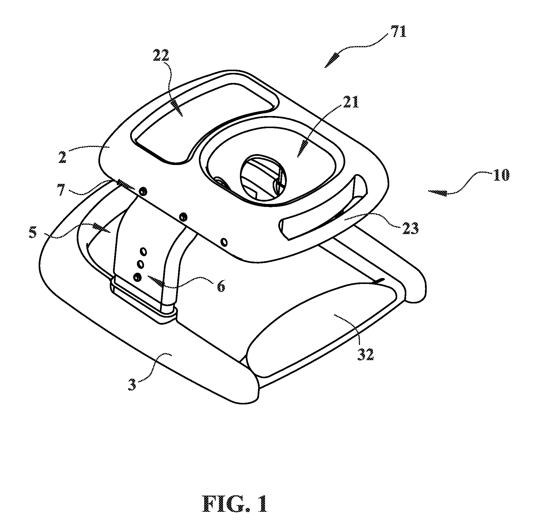 Baby walker with a use-transferable upper tray