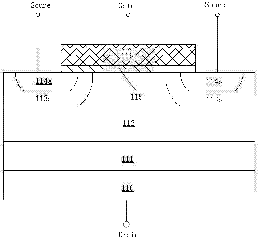 Collision ionization type field effect transistor of sinking channel and manufacture method thereof