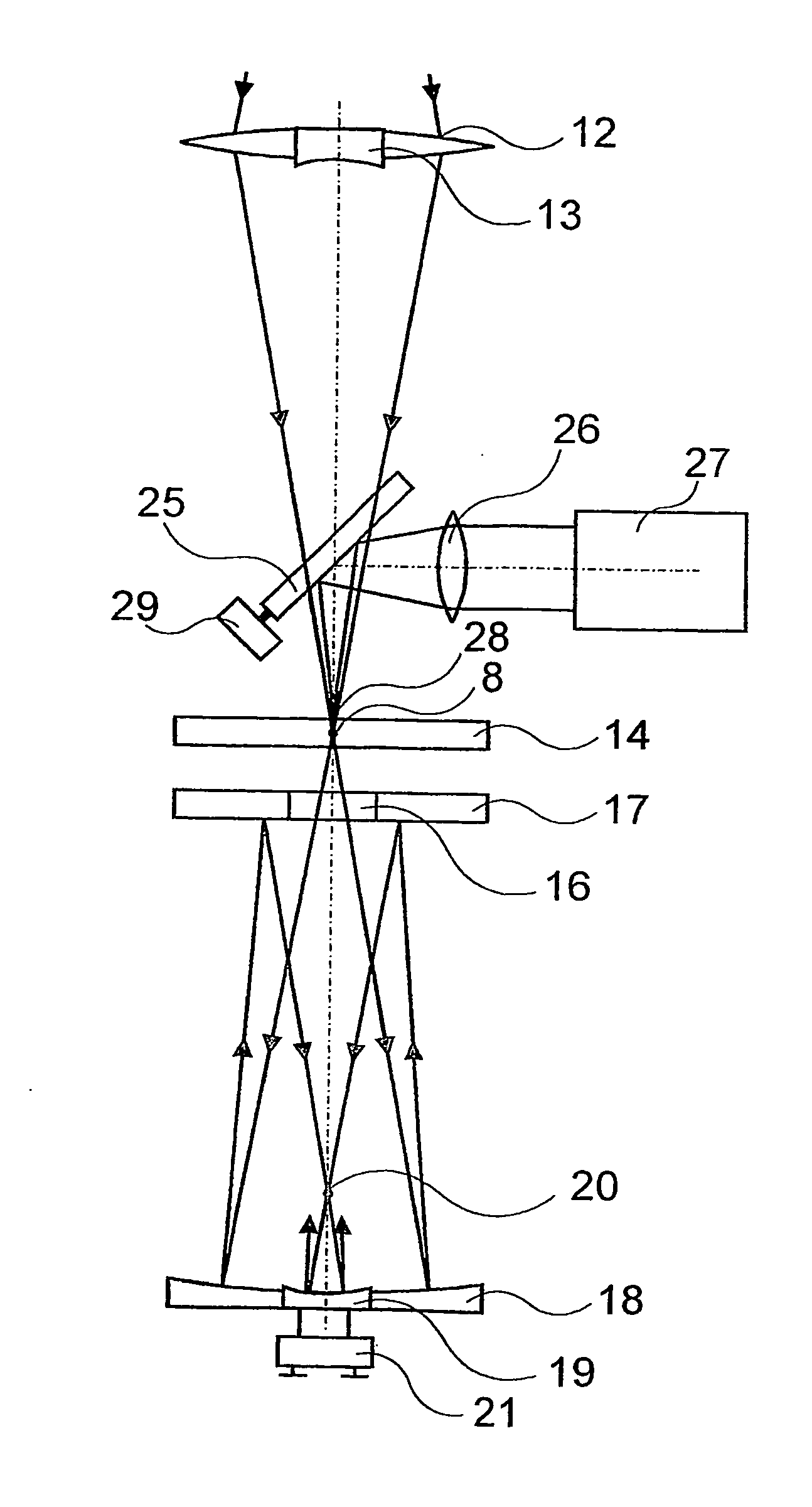 Beam formation unit comprising two axicon lenses, and device comprising one such beam formation unit for introducing radiation energy into a workpiece consisting of a weakly-absorbent material