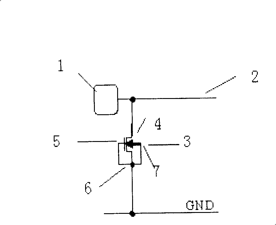 Electrostatic protection circuit in integrated circuit