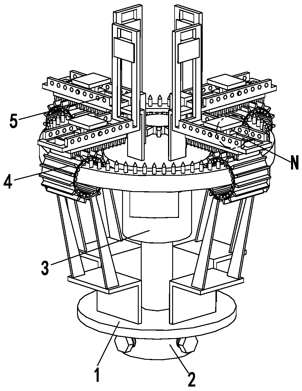 Antenna installation support for emergency mobile base station and installation method of antenna installation support