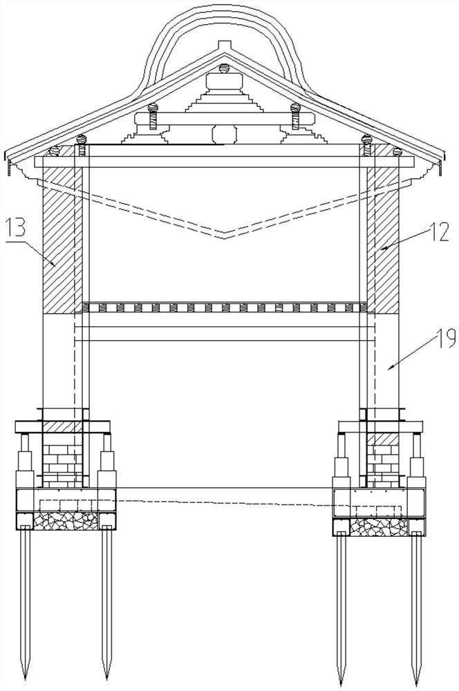 House integral jacking device