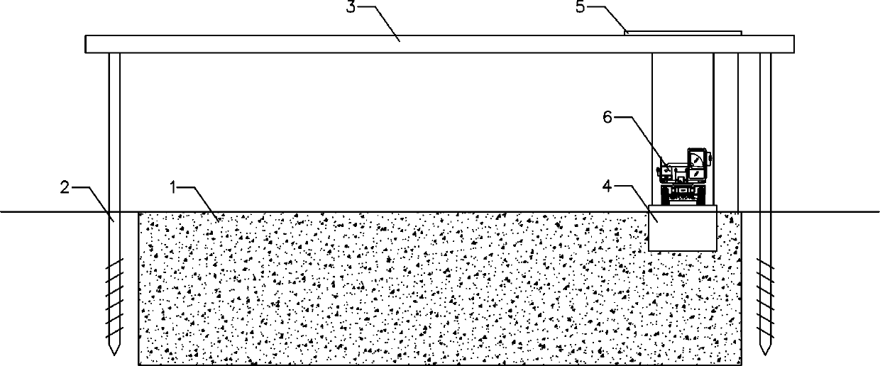 Excavation construction method of silty foundation pit