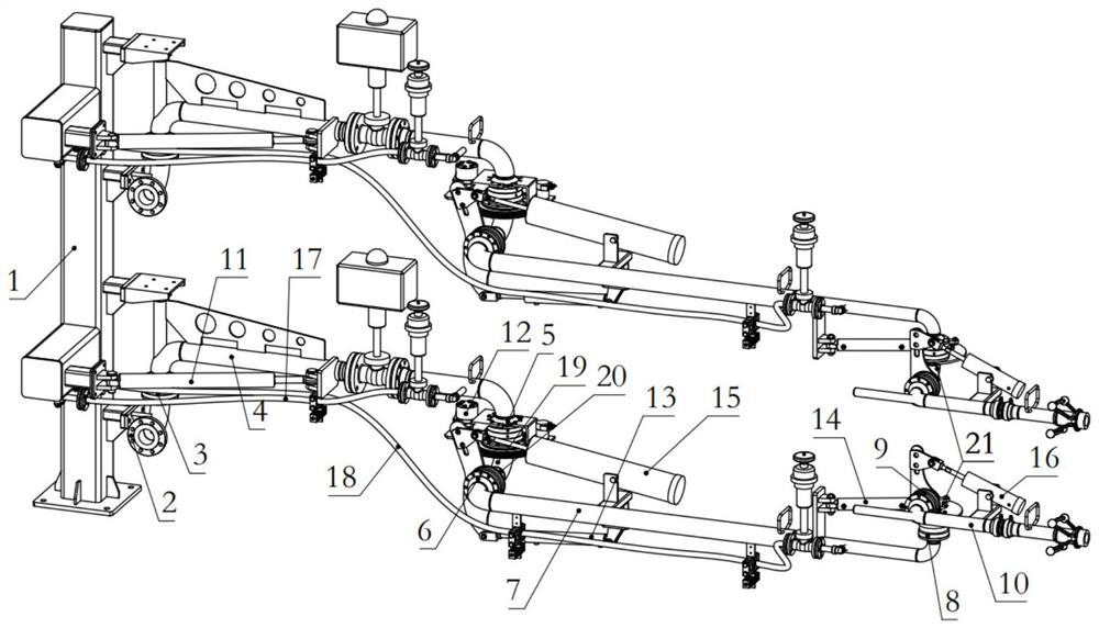 Semi-automatic tank car loading arm and control method thereof