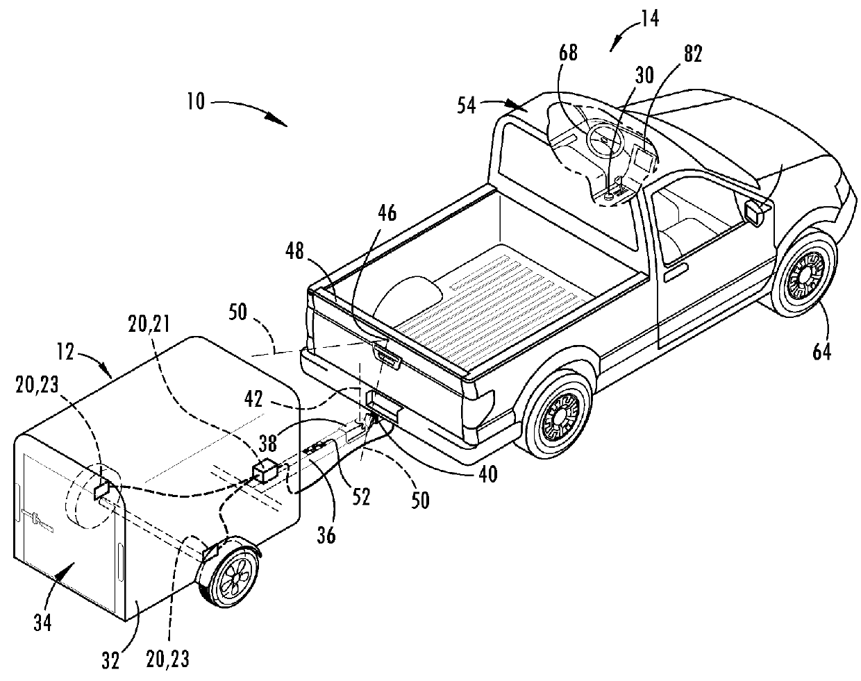 Trailer motion and parameter estimation system